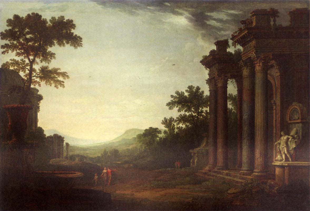 An Ideal Landscape with Classical Ruins